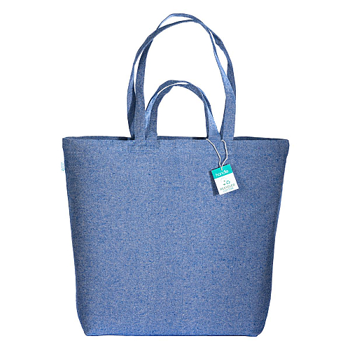 280 g/m2 recycled cotton shopper with double handles 2