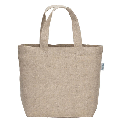 Geantă shopper din bumbac reciclat - 150 g/m² cu mânere scurte 2