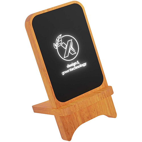 SCX.design W16 15W light-up wireless wooden stand 1
