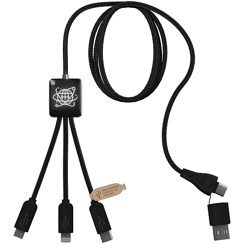SCX.design C45 5-in-1 rPET charging cable with data transfer 1