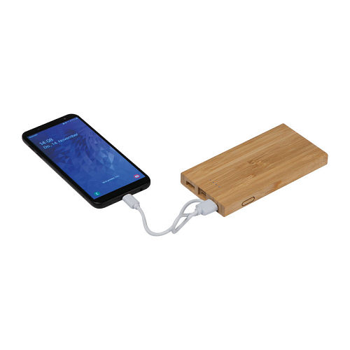 Powerbank din bambus 1
