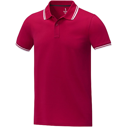 Amarago short sleeve men's tipping polo 1