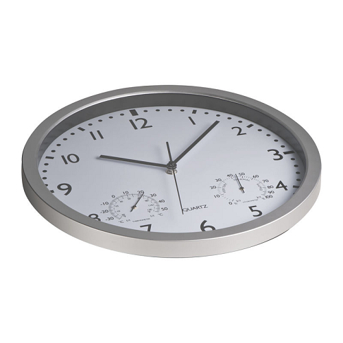 Wall clock, white display 2