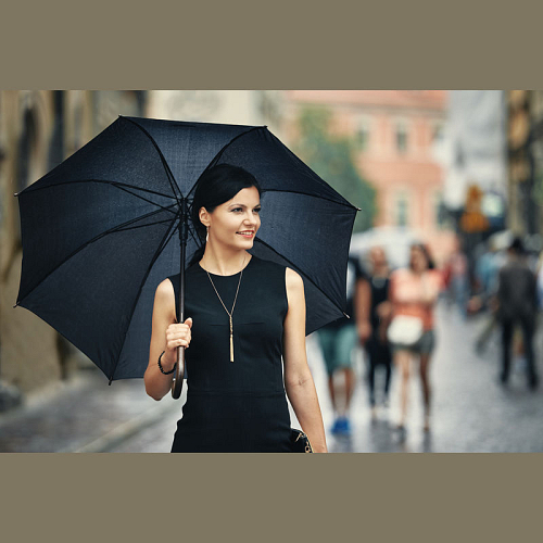 Automat umbrella, plast handle 4