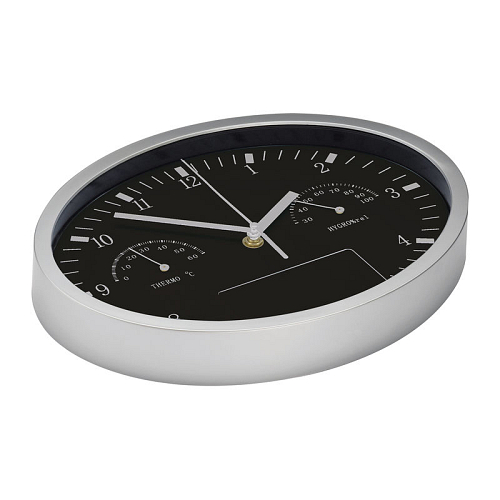 Wall clock with hygro, thermo 3