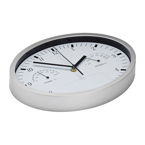 Wall clock with hygro, thermo 3