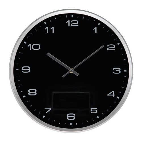 Wall clock with silver frame 1