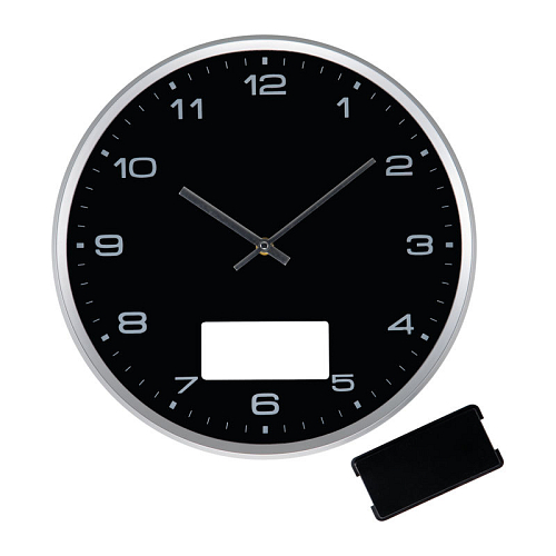Wall clock with silver frame 2