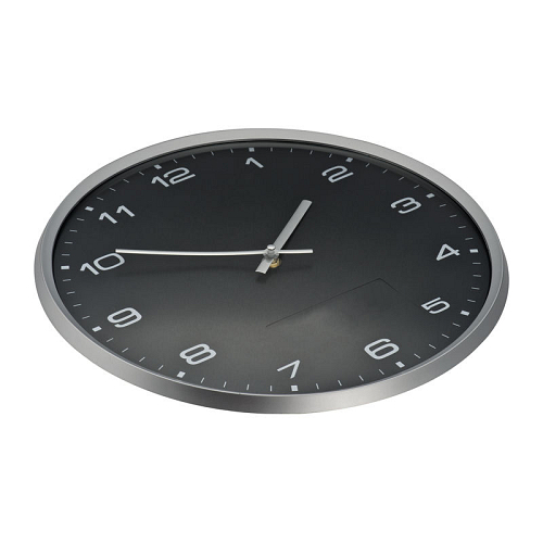 Wall clock with silver frame 3