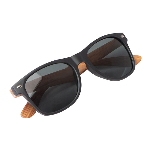 Sunglasses with wooden-look temples 1