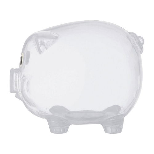 Transparent piggy bank 2