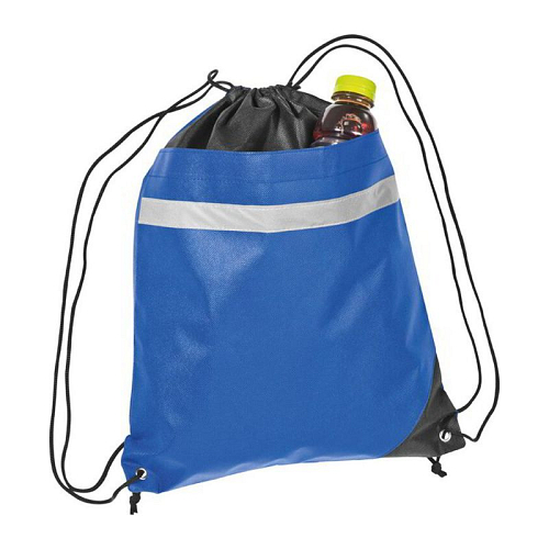 Non-woven gym bag including reflectable stripe 2