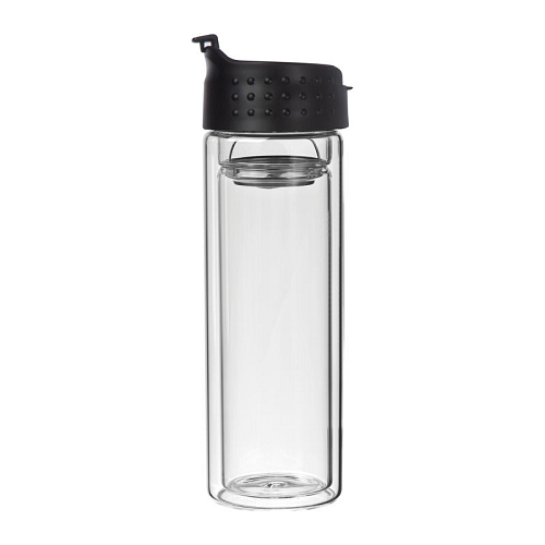 Double wall glass bottle, leakproof 3