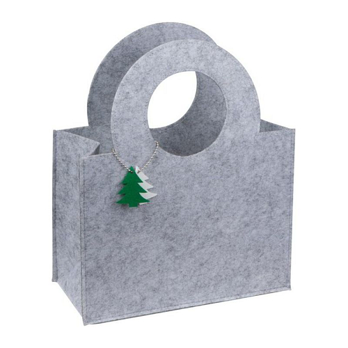 Felt bag with fir tree pendant 1