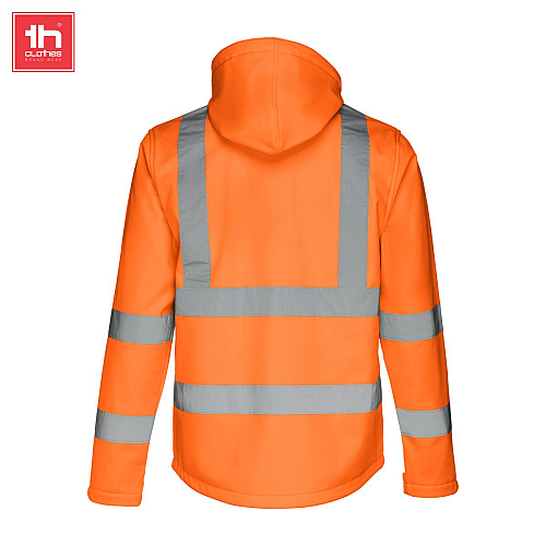jacheta softshell de lucru, barbati, cu vizibilitate mare, ZAGREB WORK 4