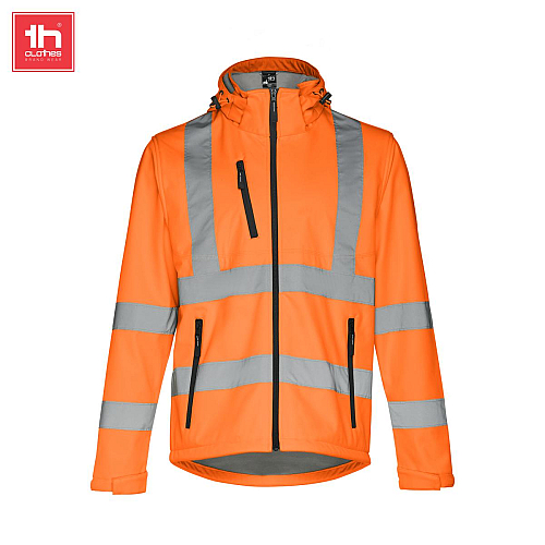 jacheta softshell de lucru, barbati, cu vizibilitate mare, ZAGREB WORK 2