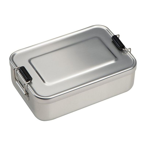 Aluminum lunchbox with closure 1