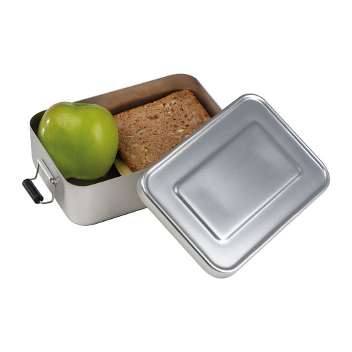 Aluminum lunchbox with closure 1