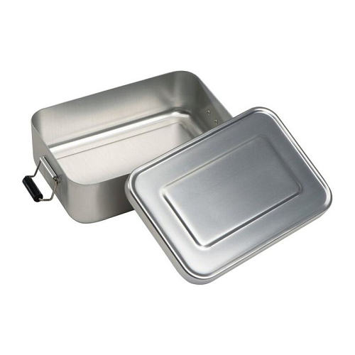 Aluminum lunchbox with closure 2