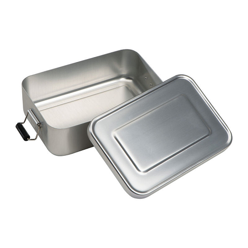 Aluminum lunchbox with closure 3