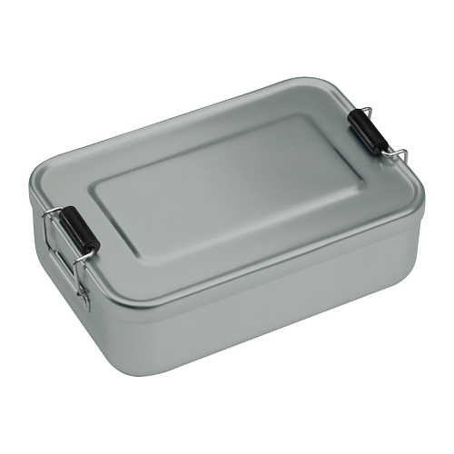 Aluminum lunchbox with closure 1