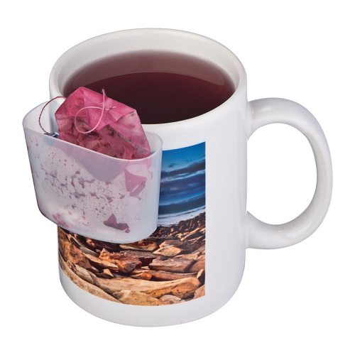 Teabag holder, transp. frosted 2