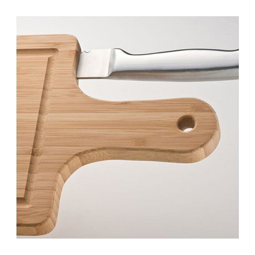 Bamboo chopping board with knife 3