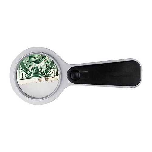 Plastic magnifier with white LED 1