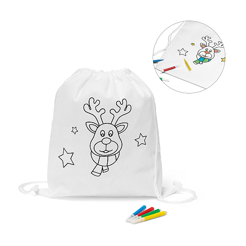 GLENCOE. Children's colouring drawstring bag 1
