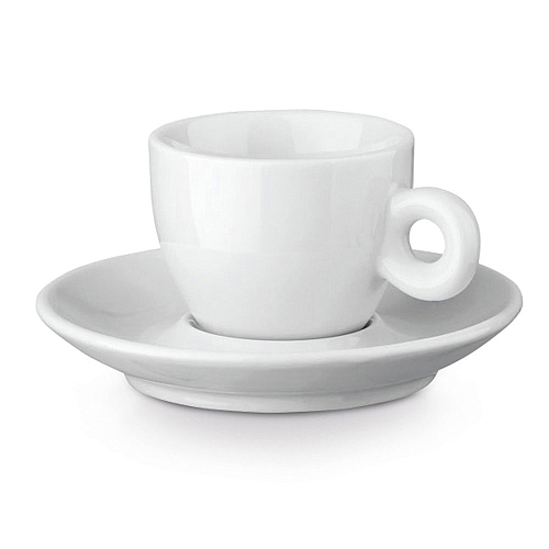 PRESSO. Ceramic coffee cup and saucer 1