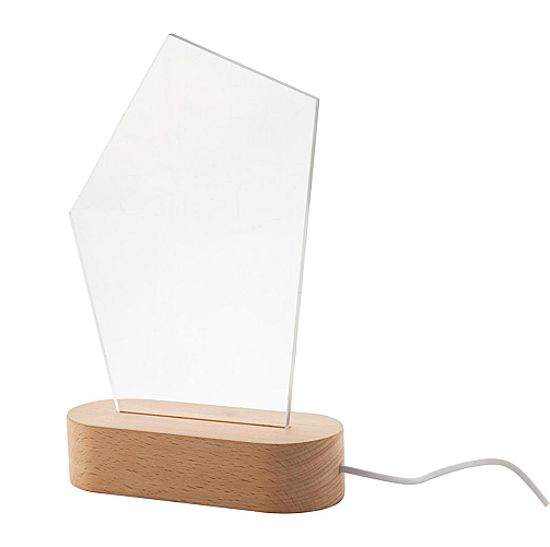 trofeu cu lumina LED, Woodify 2