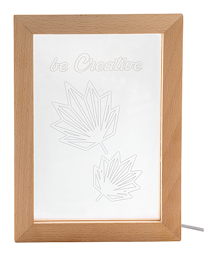 trofeu cu lumina LED, Woodiframe 1