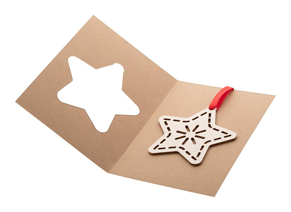 felicitare de Craciun, stea, TreeCard Eco 2
