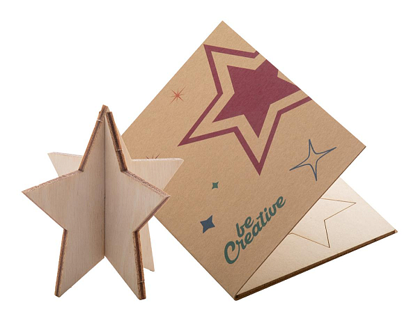 felicitare de Craciun, stea, Creax Eco 4