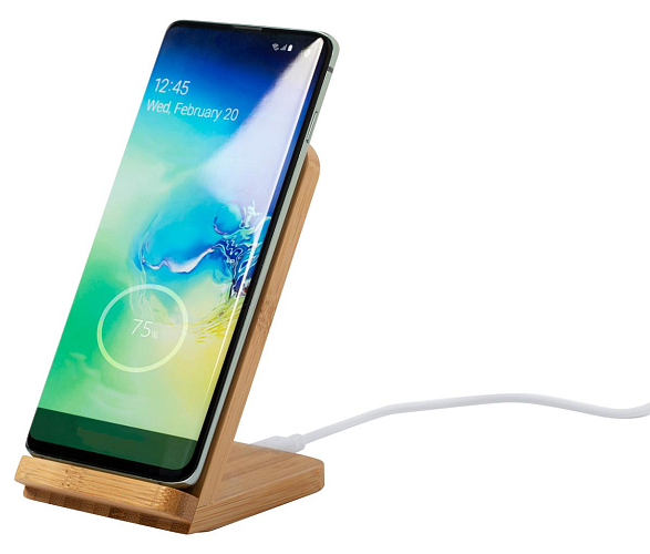 suport telefon mobil cu incarcator wireless , Verda 3