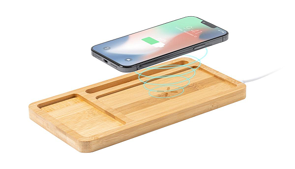 Organizator de birou cu incarcator, Flabo Plus 4