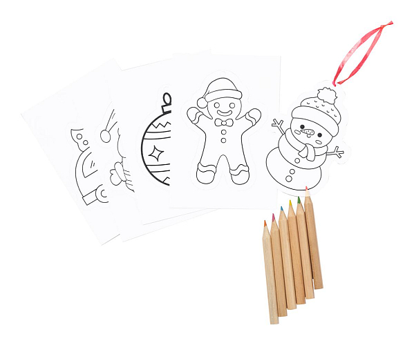 Set de colorat ornament pentru pomul de Craciun, Hilvira 3