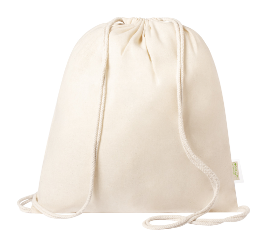 Organic cotton drawstring backpack, Tibak 1