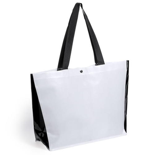 Magil, Laminated non-woven/PVC shopping bag with colorued sides and handles 1