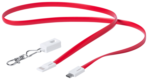lanyard cu cablu USB tip C, Doffer 3