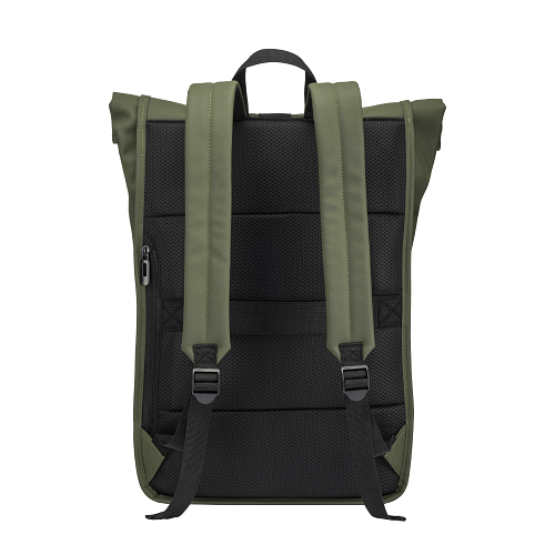 Laptop backpack in soft pu water resistant 3