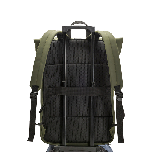 Laptop backpack in soft pu water resistant 4