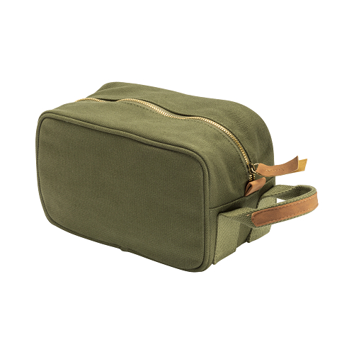 Recycled canvas beauty case with side handle 1