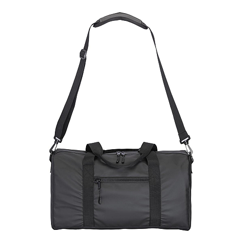 Water resistant polyester duffle bag. adjustable and removable shoulder strap with buckle 3