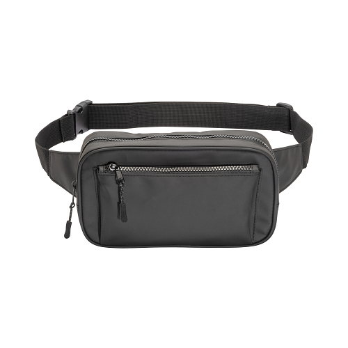 Water resistant polyester  waistbag. front pocket with zipper and adjustable belt 2