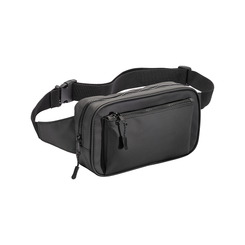 Water resistant polyester  waistbag. front pocket with zipper and adjustable belt 1