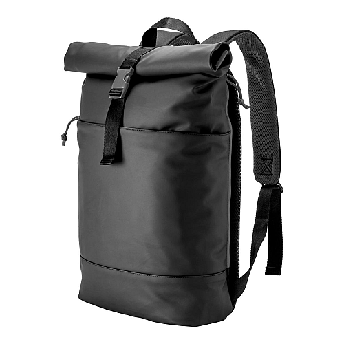 Water resistant soft pu laptop backpack, notebook compartment 1