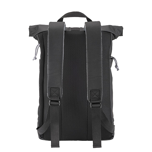 Water resistant soft pu laptop backpack, notebook compartment 3