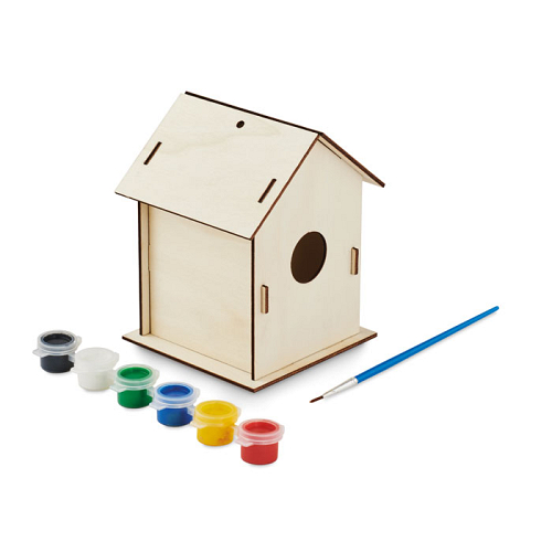 DIY kit casa de pasari din lemn 1
