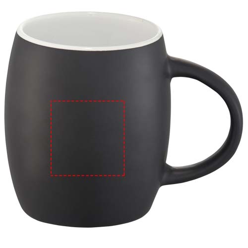 Hearth 400 ml ceramic mug with wooden coaster 4